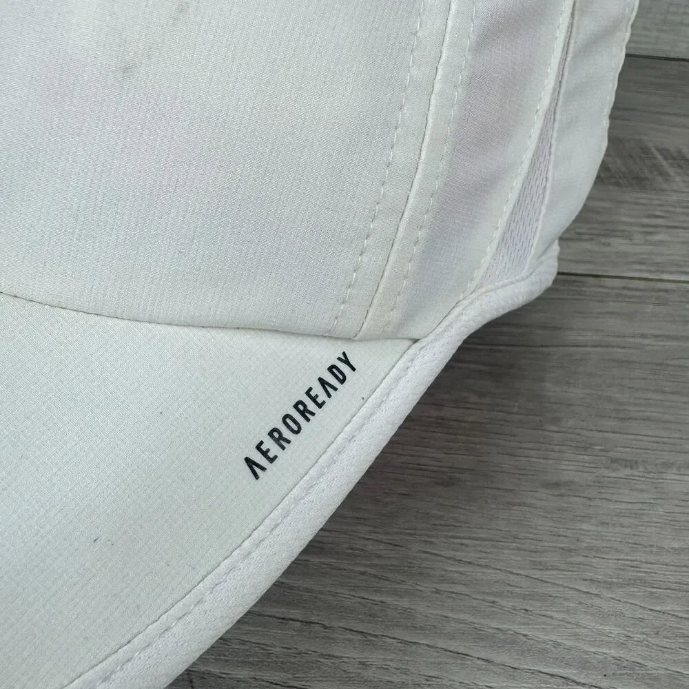Adidas Aeroready Running Baseball Cap Unisex White Logo Adjustable Strapback Hat